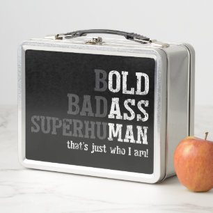 Funny Old Man Saying Gag Gift Dad Fathers Day Metal Lunch Box