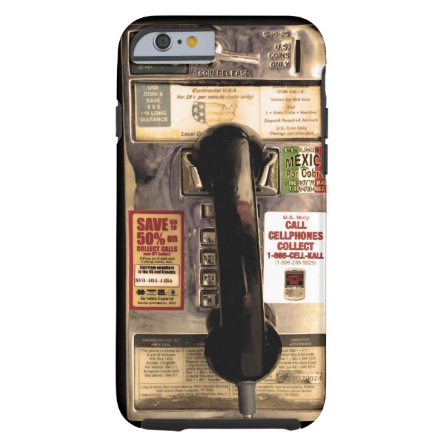 Funny Old Pay Phone Case-Mate iPhone Case (Back)
