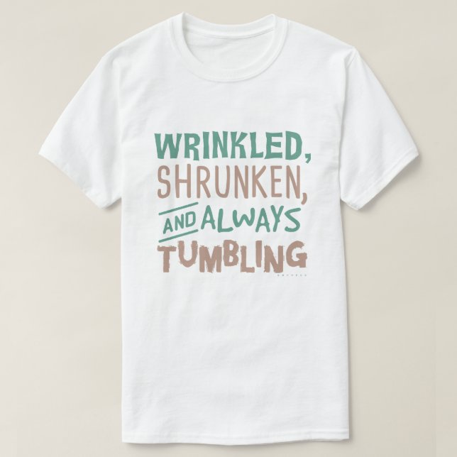 Funny Old People Senior Citizen Laundry Joke T-Shirt (Design Front)