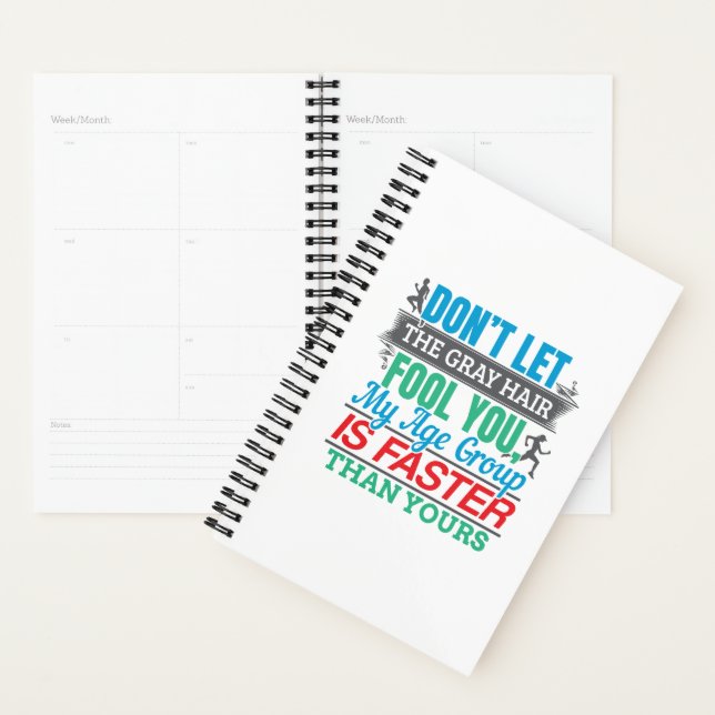 Funny Old Runner - Faster Age Group Running Planner (Display)