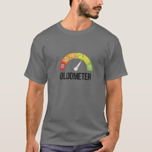 Funny Oldometer for 60th Birthday Gag Gift Graphic T-Shirt