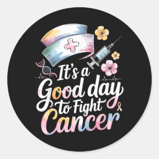 Funny Oncology Nurse Design Classic Round Sticker