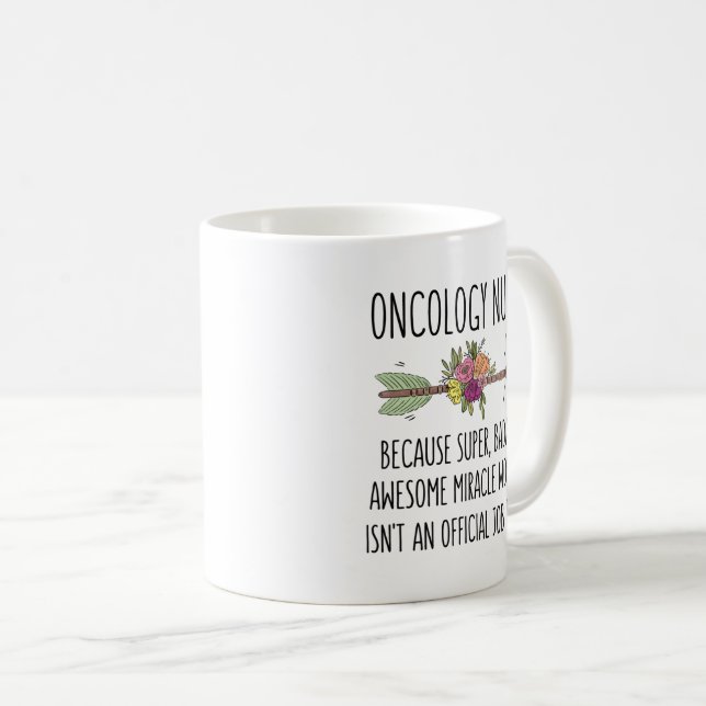 Funny Oncology Nurse Gift Idea Mug Chemo Nurse (Front Right)