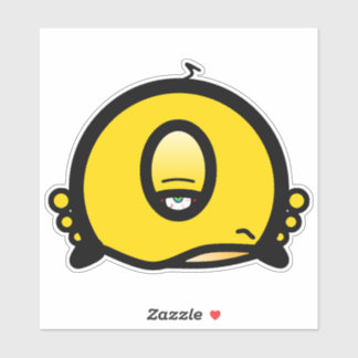 Funny One-Eyed Cartoon “Meh”