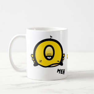 Funny One-Eyed Cartoon “Meh” Cofee Humour Coffee Mug
