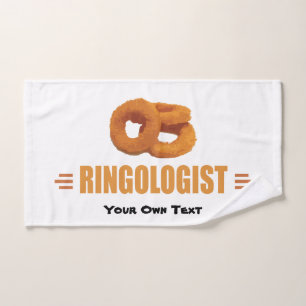 Funny Onion Rings Lover's Hand Towel