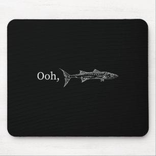 Funny Ooh Barracuda Fishing Gift For Music And Roc Mouse Pad