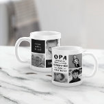 Funny Opa Grandfather Photo Collage Coffee Mug<br><div class="desc">Grandfather is for old men, so he's Opa instead! This awesome quote & photo mug is perfect for Father's Day, birthdays, or to celebrate a new grandpa or grandpa to be. Design features the saying "Opa, because grandfather is for old guys" in black lettering, in a collage layout with seven...</div>
