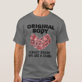 Funny Open Heart Surgery Art Men Women Transplant T-Shirt