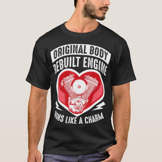 Funny Open Heart Surgery Gift Recovery Patient T-Shirt (Front)