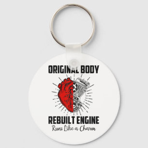 Funny Open Heart Surgery Recovery Survivor Gifts M Keychain