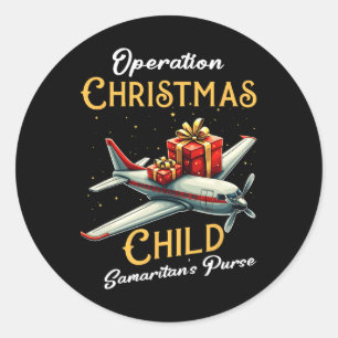 Funny Operation Christmas Child Funny Family Match Classic Round Sticker