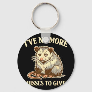 Funny opossum mental health awareness don't careFu Keychain