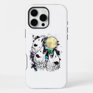 Funny Opossum Moon Cute Screaming Possum iPhone 16 Pro Max Case