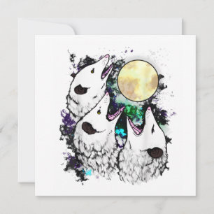 Funny Opossum Sticker   Cute Screaming Possum Invitation