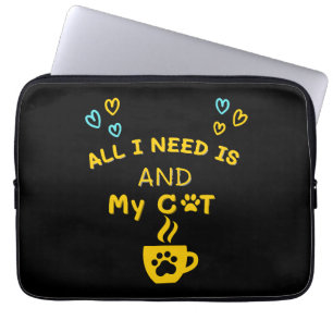 Funny Orange Cat Coffee Mug Cat Lover T-Shirt Laptop Sleeve