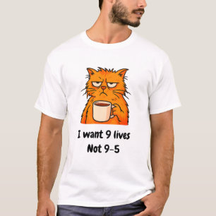 Funny Orange Cat T-shirt 