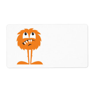 funny orange furry monster