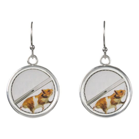 hamster earrings
