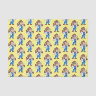 Funny orangutan ape cartoon doctor tissue paper