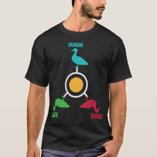 Funny Orbiting Quarks Duck Pun Quark boxer a woman T-Shirt