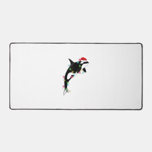 Funny Orca Tueur Baleine Santa Chapeau Mer de Noël