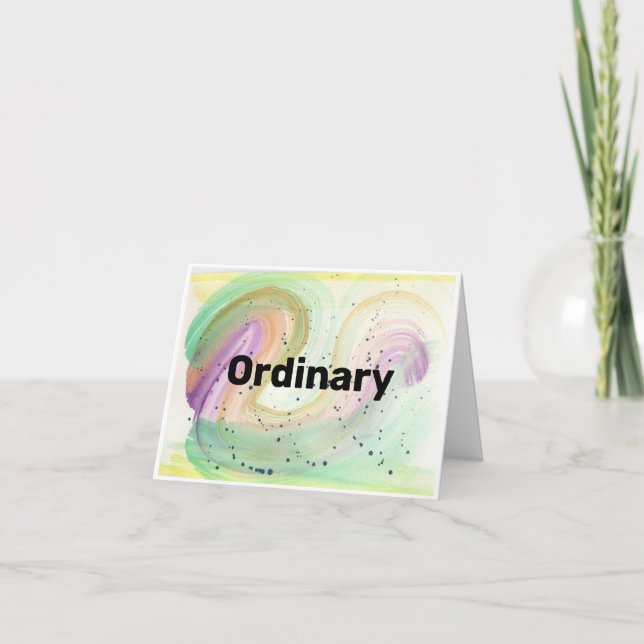 Funny Ordinaire Compliment Carte de voeux ou pas! (Devant)
