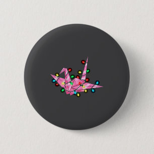 Funny Origami Christmas Graphics Lights Lover 2 Inch Round Button