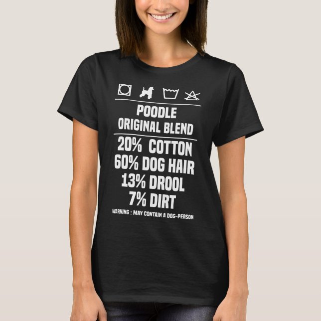 Funny Original Blend Poodle Dog Gift T-Shirt (Front)