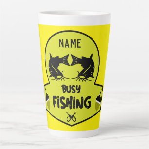 Funny original fishing gifts latte mug