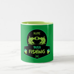 Funny original fishing gifts Two-Tone coffee mug