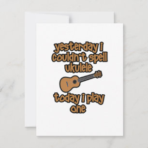 Funny Original Ukulele Card
