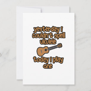 Funny Original Ukulele Card
