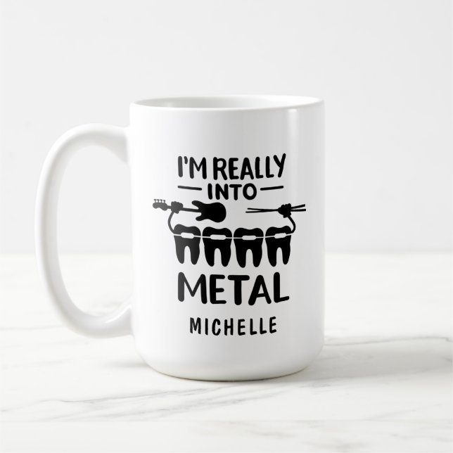 Funny Orthodontist Personalized Professional Name Coffee Mug (Left)