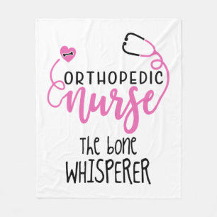 Funny Orthopedic Nurse quote the bone whisperer -  Fleece Blanket