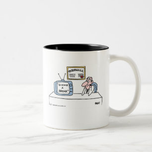 Funny Orthopedist Cartoon for Orthopedic Surgeon Two-Tone Coffee Mug