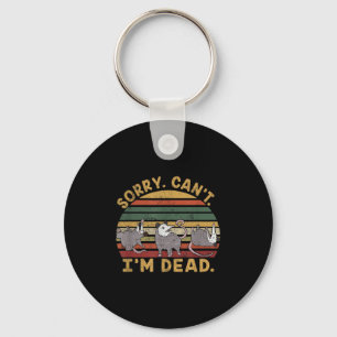 Funny Ossum Ssum Trash Eater Sorry Can't I'm A Dea Keychain