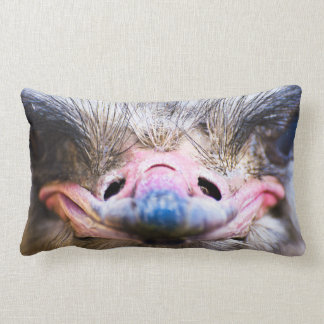 Funny Ostrich Face Close Up Pillow
