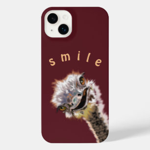 Funny Ostrich iPhone Case Custom Colour and Text