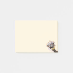 Funny Ostrich Post it Notes