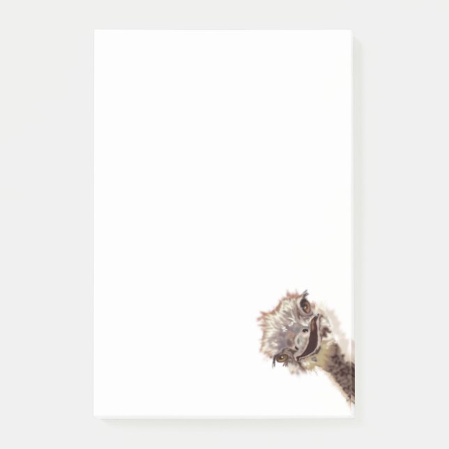 Funny Ostrich Post-it® Notes (Front)