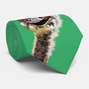 Funny Ostrich Tie Green or Choose Colour