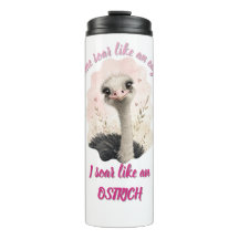 Funny Ostrich Tumbler, Cute Animal