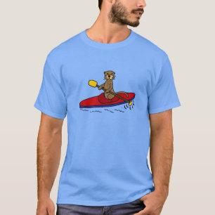 Funny Otter Kayaking T-Shirt