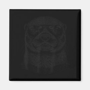 Funny Otter Wearing Sungles Wildlife Cool Animals Magnet