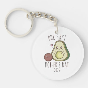Funny Our First Mother's Day  Keychain