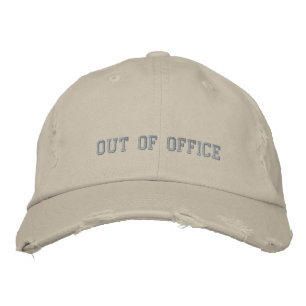 Funny Out Of Office Baseball Embroidered Hat