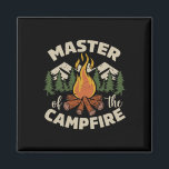 Funny Outdoor Camping Crew Master Of The Campfire  Magnet<br><div class="desc">Funny Outdoor Camping Crew Master Of The Campfire Men Women</div>