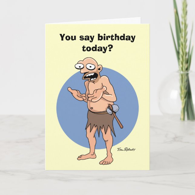 Funny "Over the Hill" Birthday Card (Front)