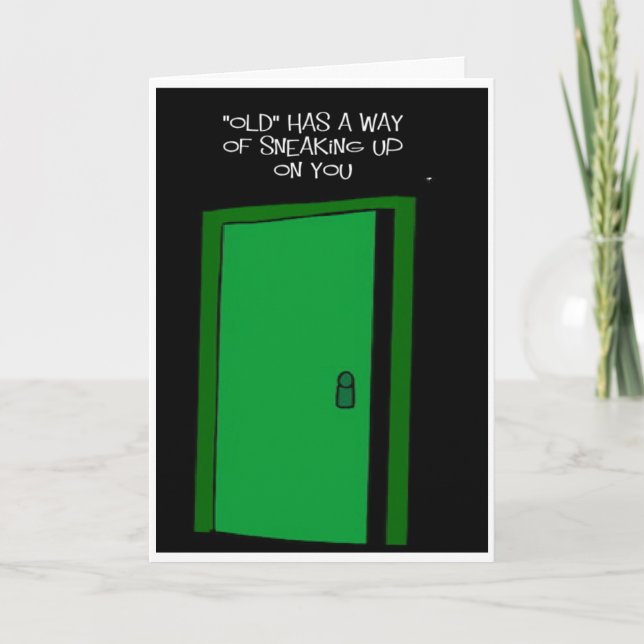 funny over the hill birthday wish card (Front)